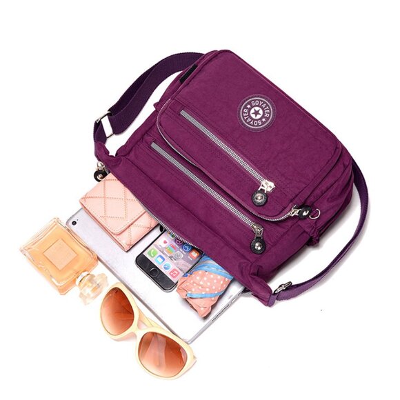 Womens Ladies Messenger Crossbody Handbag Bag Shoulder Bag Purse Waterproof - Picture 2 of 8